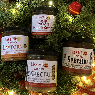 Senapspaket Julspecial - Brukets Apotek, Havtorn, Speyside och S-speci