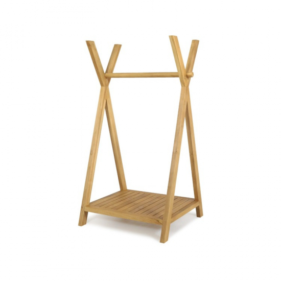 Klädställning av massiv teak