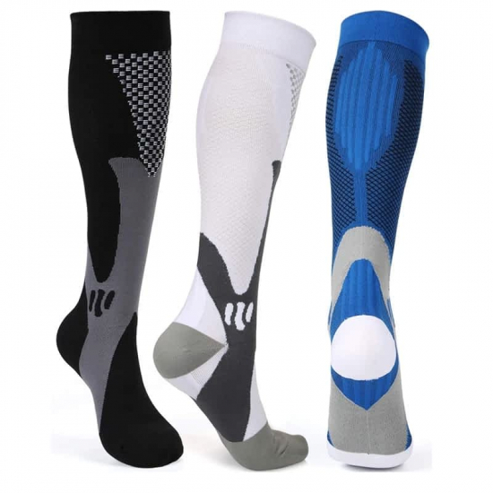 Stödstrumpor Comfort  6 Par  L/XL = 40-45