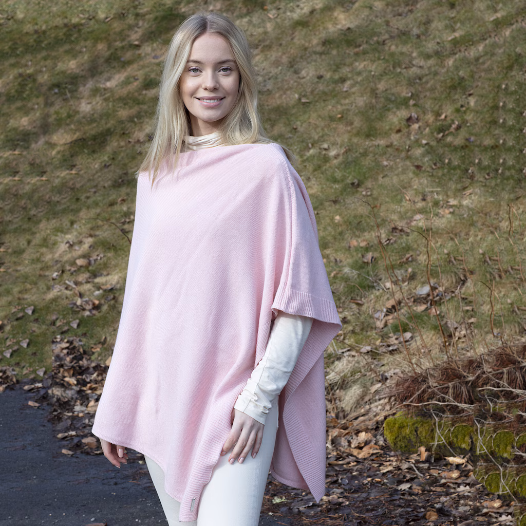 Elin Poncho rosa