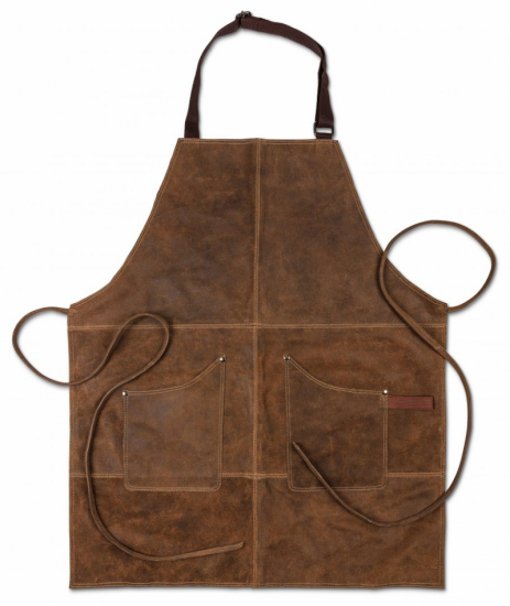 Förkläde Vintage Läder 76X64cm