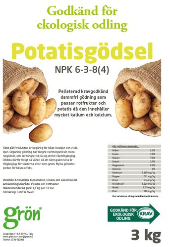 Potatisgödsel ekologisk 3 kg i gruppen Landshopping.se / Trädgård hos Landshopping (10142_400501)