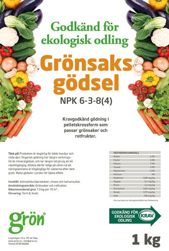 Grönsaksgödsel ekologisk 1 kg i gruppen Landshopping.se / Trädgård hos Landshopping (10142_400507)
