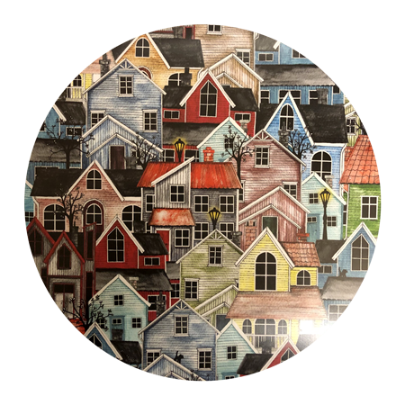 Hus all over i gruppen Landshopping.se / Kök & Matlagning / Dukning & Servering / Gryt & Glasunderlägg hos Landshopping (10155_12116)