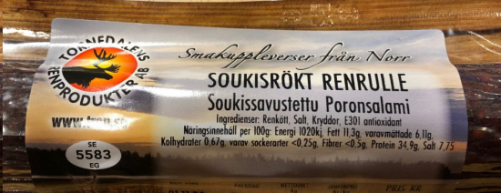 Soukisrökt renrulle 200 g 1