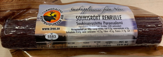 Soukisrökt renrulle 150g 1