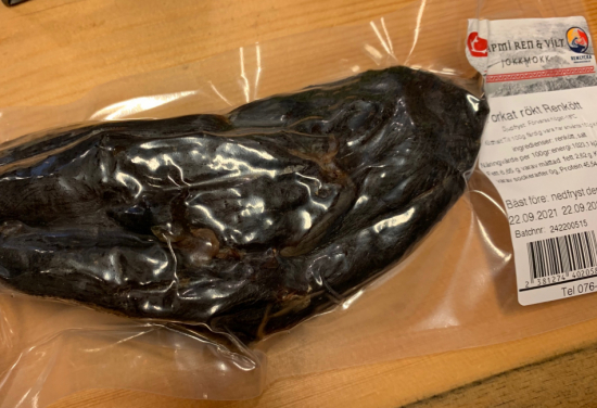 Torkat rökt renkött, 200g 1