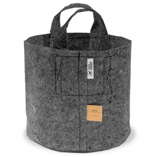 Odlingssäck Root Pouch - 39 liter grå med handtag
