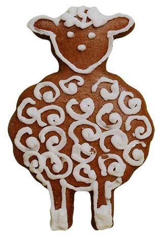 Pepparkaksform får framifrån