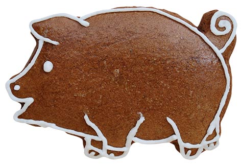 Pepparkaksform Gris stor