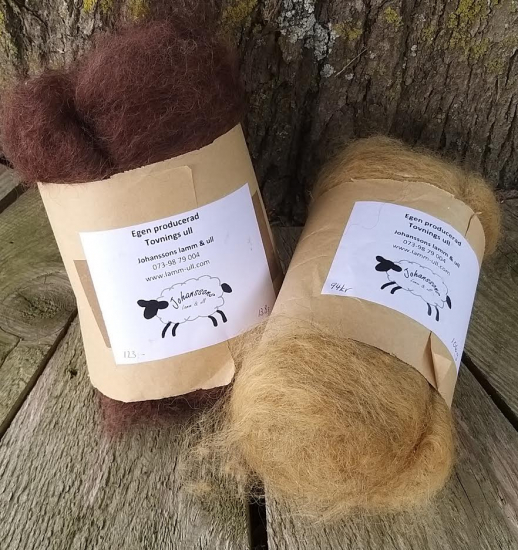 Kardad ull 2*100g brun