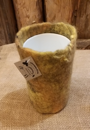 Tovad ullkruka gul 15 cm hög