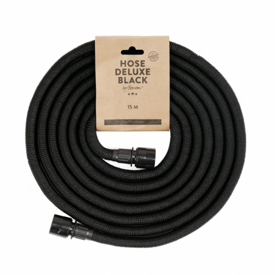Vattenslang Deluxe - Svart 15 m