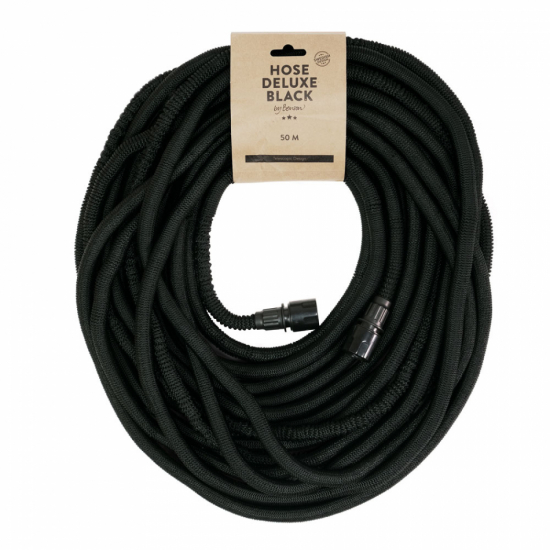 Vattenslang Deluxe Svart - 50 m