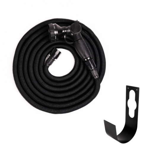 Vattenslang Deluxe Set - Svart 25 m
