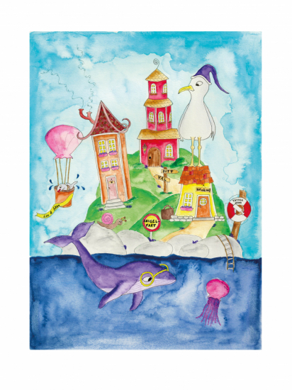 Print 30x40 cm - Lax & flax