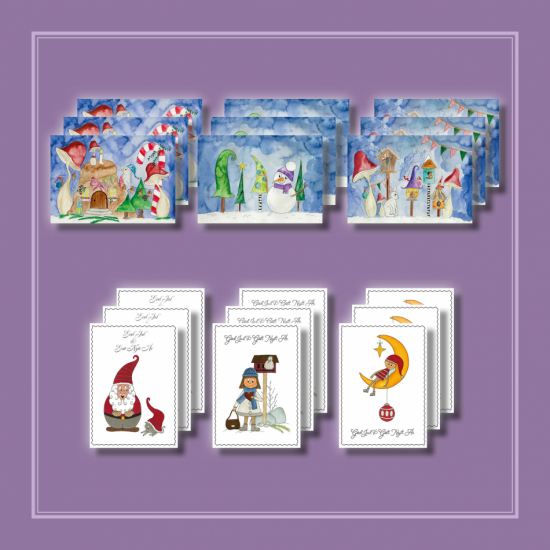 Julkort 18-pack
