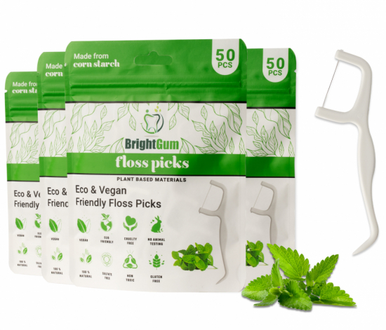 Tandtrådsbygel 4-pack, Plackers, Tandtråd, Vegan, Ekologiskt, Vegan, m