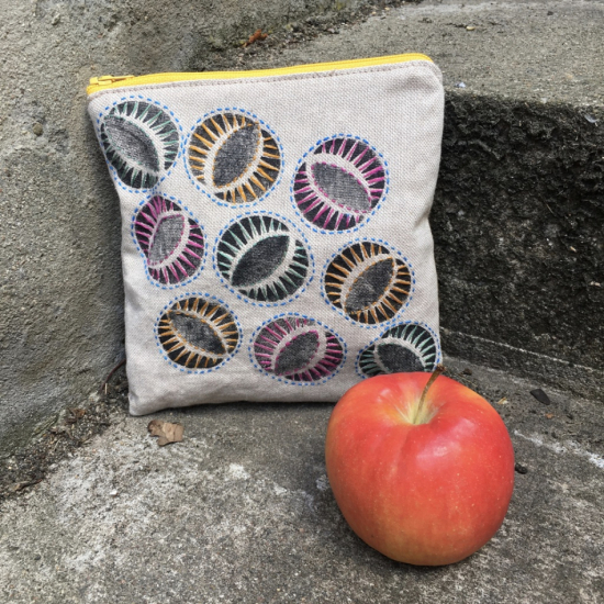 Broderikit - Väska, Svart Melon