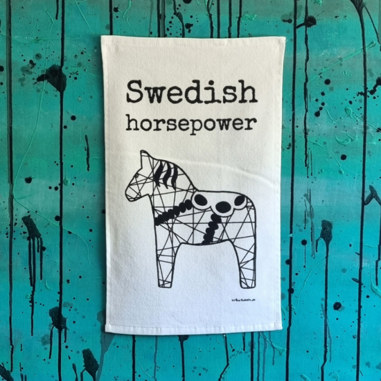 gästhandduk SWEDISH HORSEPOWER 30x50 cm i gruppen Landshopping.se / Hem & Hantverk / Hemtextilier / Handdukar/Badlakan hos Landshopping (10254_02305002301)
