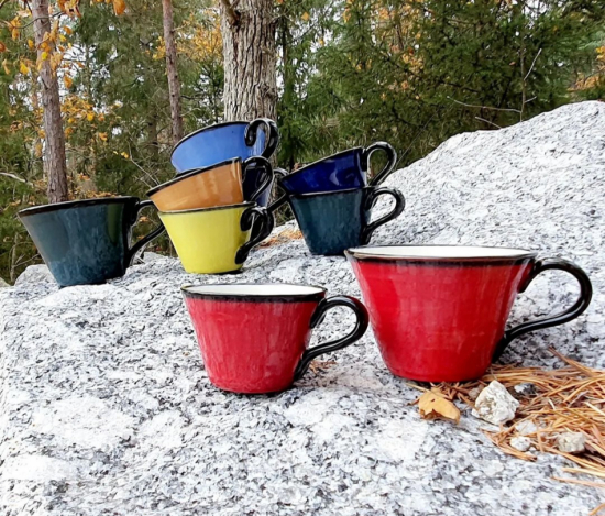 Kaffekopp färgglada serien i gruppen Landshopping.se / Hem & Hantverk / Glas & Porslin hos Landshopping (10272_FG01)