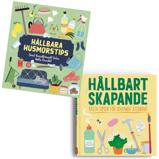 Paket: Hållbara Husmorstips & Hållbart skapande i gruppen Landshopping.se / Böcker hos Landshopping (91049-91015)