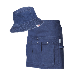 LAND-Trädgårdskit Mössa & Förkläde