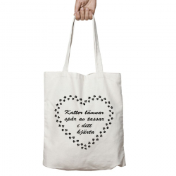 Tygväska: Katter lämnar spår av tassar