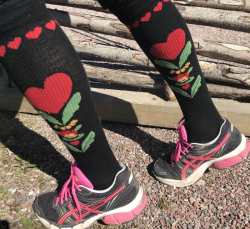 Kompressionsstrumpa kurbits svart strl. 40-42
