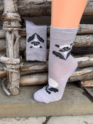 Ankelstrumpa kurbits grå strl. 40-43