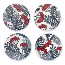 Glasunderlägg Rönnbär Frost