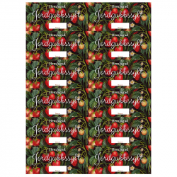 Burketiketter Jordgubbssylt