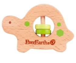 Babyskallra sköldpadda av trä från EverEarth