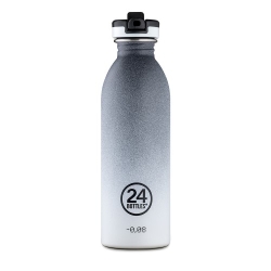 Vattenflaska av stål med sportkork  500 ml Urban Grey - 24Bottles
