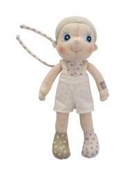 Mjuk ekologisk docka Rubens Mini EcoBuds - Elm