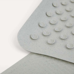 Badkarsmatta naturgummi Granitfärgad