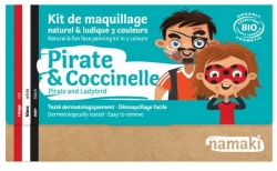 Ekologiska ansiktsfärger för barn - Pirat & Nyckelpiga (3 st)