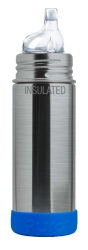 Pura isolerad pipflaska 260ml rostfritt stål - bottenskydd av silikon - ocean