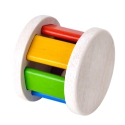 Rullskallra - babyleksak av trä från Plantoys