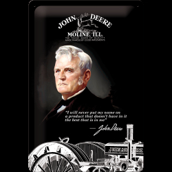 Metallskylt - John Deere - portrait