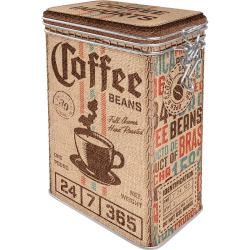 Plåtburk kaffeburk - Coffee Beans