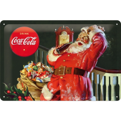 Metallskylt - Jul Christmas Coca Cola