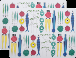 Picknick, bordstablett kork, multi (2-pack)