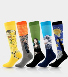 Kompressionsstrumpor med motiv