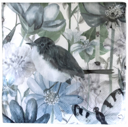 Servetter, Blomsterhage 33x33 cm
