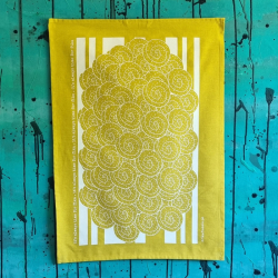 kökshandduk/bakduk SWEDISH FIKA CINNAMON gul 50x70 cm