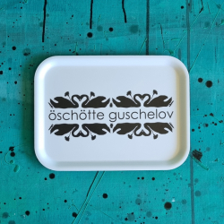 bricka ÖSCHÖTTE GUSCHELOV 27x20 cm