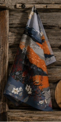 Fjällvandring orange kökshandduk
