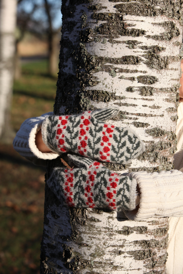 Landvanten Bär svart, materialsats 3