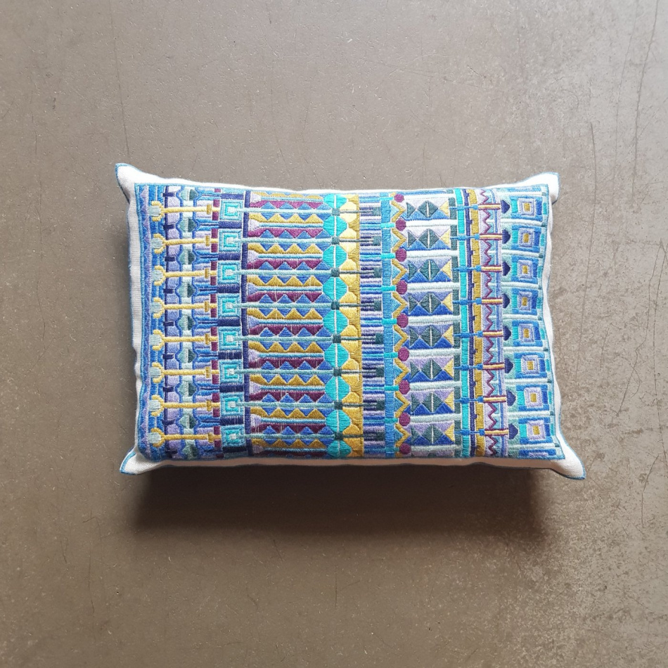 Oriental blå broderikit